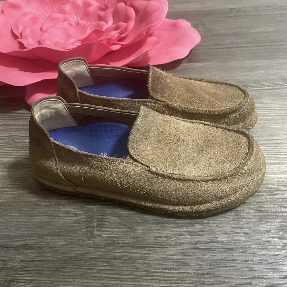 BIRKENSTOCK Utti Brown Suede Slip On Loafer Shoes 38/US 7 Loafer Granola Crunchy